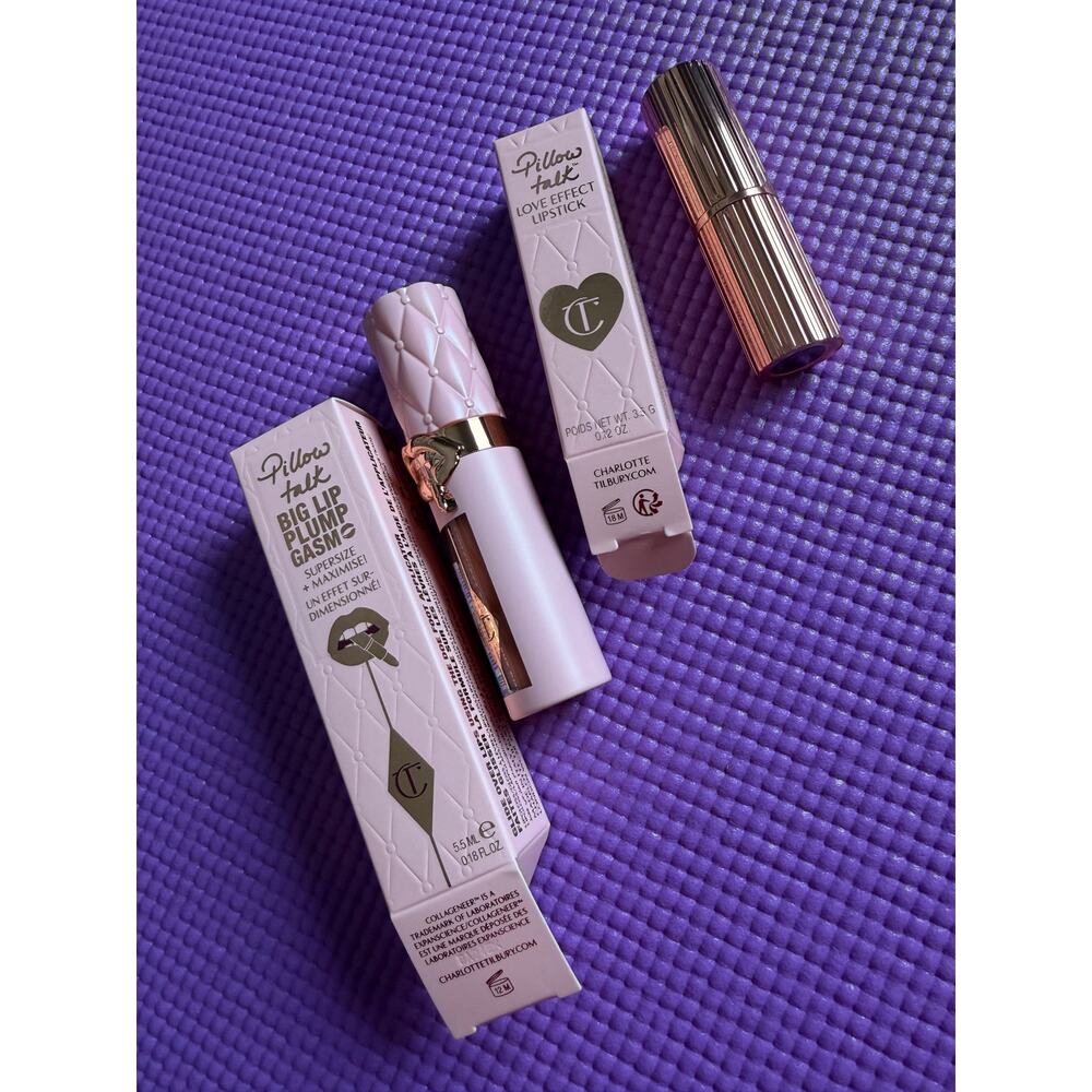 Charlotte Tilbury Bundle Pillow Talk Gloss Lipstick NEW Makeup Lot